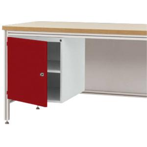 Manuflex ZB4974.3003 Behuizing onderbouw voor alu-werkbanken, gebruiksh. 500 mm met deuraanslag rechts, voor tafel diepte 800 mm