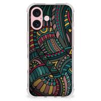 iPhone 16 Doorzichtige Silicone Hoesje Aztec