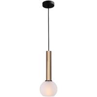 Masterlight Hanglamp Ø 15cmBella 2 Messing goud met mat wit glas - 2980-02-06-15