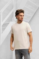 Dadado Bambu T-Shirt Heren Beige - Maat XL - Kleur: Beige | Soccerfanshop