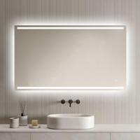 LoXa - Badkamerspiegel Felix met LED 120x70cm - Dimbaar - Anti-condens - Direct & Indirect licht - Geheugenfunctie - Energiezuinig - Eenvoudige installatie
