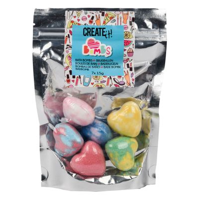 Create It! beauty bruisballen hartjes 7-pack