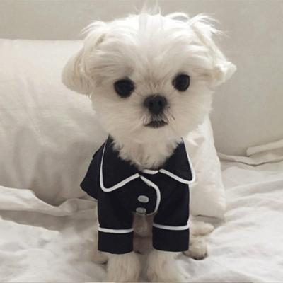 Hond kleren huisdier pyjama hond simulatie zijde pyjama grootte: XXL (zwart)
