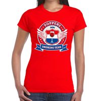 Rood Toppers drinking team t-shirt dames Rood Toppers drinking team t-shirt dames