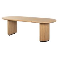 Richmond Ovale Eettafel 'Belfort' Eikenhout, 240 x 100cm