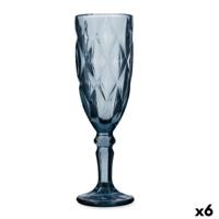 Champagneglas Quid Maia Blauw Glas 165 ml (6 Stuks)