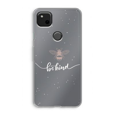 Be(e) kind: Google Pixel 4a Transparant Hoesje