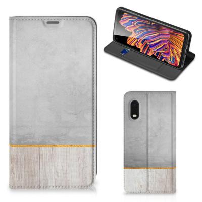 Samsung Xcover Pro Book | Wallet Case | Wood Concrete