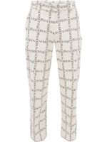 JW Anderson pantalon droit à logo imprimé - Blanc - thumbnail