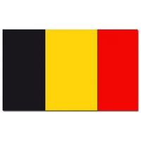 Landen thema vlag Belgie 90 x 150 cm feestversiering