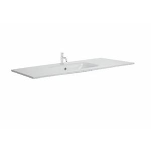 Crosswater Glide II Wastafel inbouw - 100x45cm - 0 kraangaten - glas - Ice white GL1010SIW