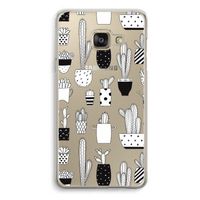 Cactusmotief: Samsung A3 (2017) Transparant Hoesje