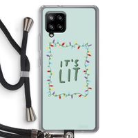 It's Lit: Samsung Galaxy A42 5G Transparant Hoesje met koord