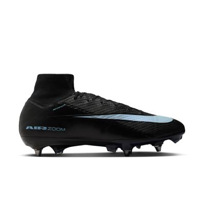 Nike Zoom Mercurial Superfly 10 Elite IJzeren-Nop Voetbalschoenen (SG) Zwart Lichtblauw