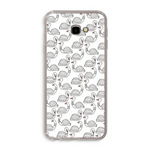 Zwanen: Samsung Galaxy J4 Plus Transparant Hoesje