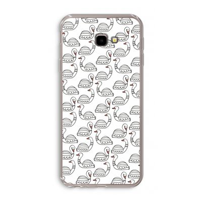 Zwanen: Samsung Galaxy J4 Plus Transparant Hoesje