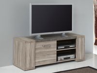 Tv-meubel STONAGE 1 deur spint eik grijs/marmer - thumbnail