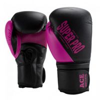 Super Pro (kick)bokshandschoenen Combat Gear ACE PU roze 14oz - thumbnail