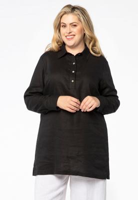 Yoek Shirt polo kraag | Zwart | Maat 58/60