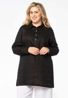 Yoek Shirt polo kraag | Zwart | Maat 50/52