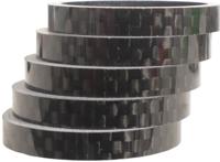 Spacers 28.6 mm 1-1/8 inch oversized 5 mm carbon 5 stuks 6500031