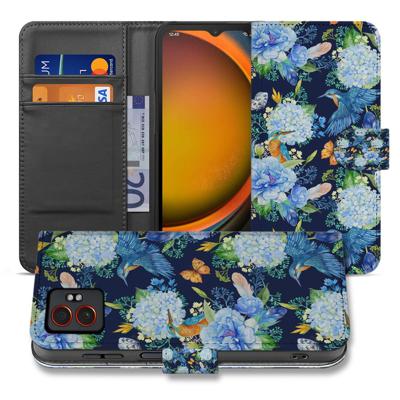Book Case Samsung Galaxy Xcover 7 Pro | Ijsvogel en Bloemen