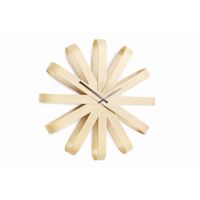 Umbra Ribbonwood wandklok 51x51x10cm Aspen hout naturel 118071-390 Umbra Ribbonwood wandklok 51x51x10cm Aspen hout naturel 118071-390