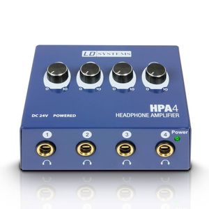 LD Systems HPA4 4-kanaals hoofdtelefoonversterker