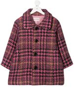 Natasha Zinko Kids manteau à carreaux - Rose