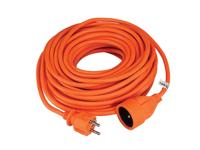 Verlengkabel 20 m oranje penaarde - Velleman