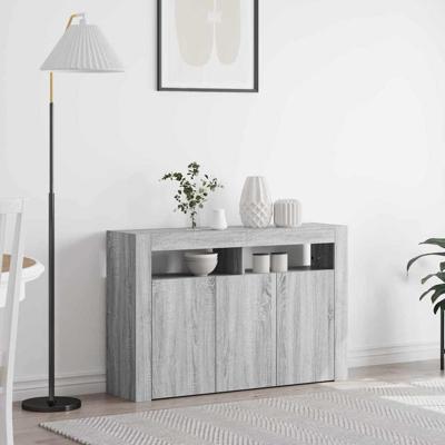 Dressoir Grijs sonoma 116 x 30 x 75 cm Bewerkt hout