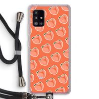 Just peachy: Samsung Galaxy A51 5G Transparant Hoesje met koord Just peachy: Samsung Galaxy A51 5G Transparant Hoesje met koord