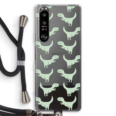 Dinos: Sony Xperia 1 III Transparant Hoesje met koord