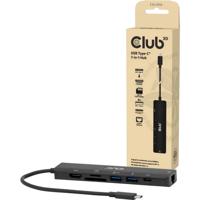 club3D CSV-2553 USB-C dockingstation Geïntegreerde kaartlezer, USB-C Power Delivery