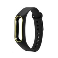 Xiaomi Mi band 2 DUO COLOR bandje voor CA0600B - Zwart/Geel