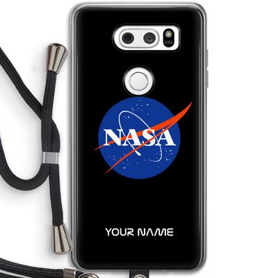 NASA: LG V30 Transparant Hoesje met koord