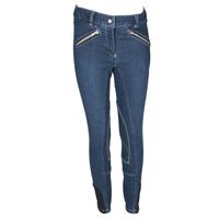 Mondoni Jeans kinder rijbroek jeans maat:140 - thumbnail