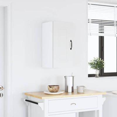 Keukenwandkast Kalmar bewerkt hout wit