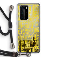Majorelle Blue Print: Huawei P40 Pro Transparant Hoesje met koord