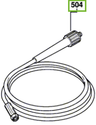 Bosch Accessoires Hogedrukslang | GHP 5-65 | F016F04523 - F016F04523