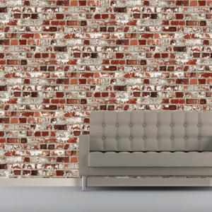 DUTCH WALLCOVERINGS DUTCH WALLCOVERINGS Behang Brick rood