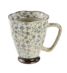 Blauwgrijze Mok - The Oriental Shop - 400ml - 9 x 11 cm
