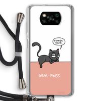 GSM poes: Xiaomi Poco X3 NFC Transparant Hoesje met koord