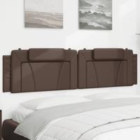 Hoofdbordkussen 200 cm kunstleer bruin Hoofdbordkussen 200 cm kunstleer bruin