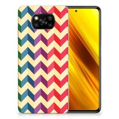 Xiaomi Poco X3 | Poco X3 Pro | TPU bumper | Zigzag Multi Color Xiaomi Poco X3 | Poco X3 Pro | TPU bumper | Zigzag Multi Color