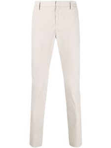 DONDUP pantalon en coton à plis marqués - Blanc