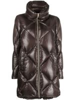 Herno quilted zip-up down coat - Marron