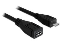 DeLOCK 83248 USB-kabel 1 m USB 2.0 Micro-USB B Zwart