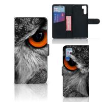 OPPO A91 | Reno3 | Telefoonhoesje | Met pasjeshouder | Uil