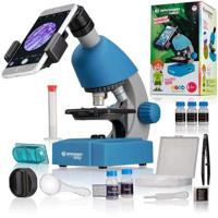 Microscoop 40x-640x - BRESSER JUNIOR - LED-verlichting - experimenteerset - blauw Microscoop 40x-640x - BRESSER JUNIOR - LED-verlichting - experimenteerset - blauw